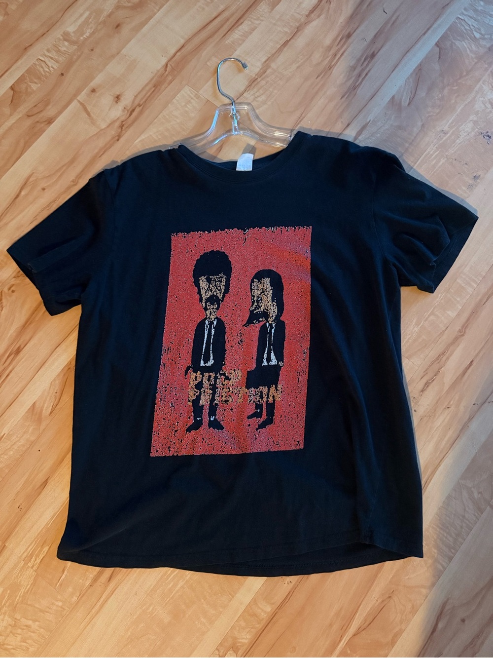 Beavis and Butt-Head "Poop Fiction" Graphic T-Shirt - Black Vintage